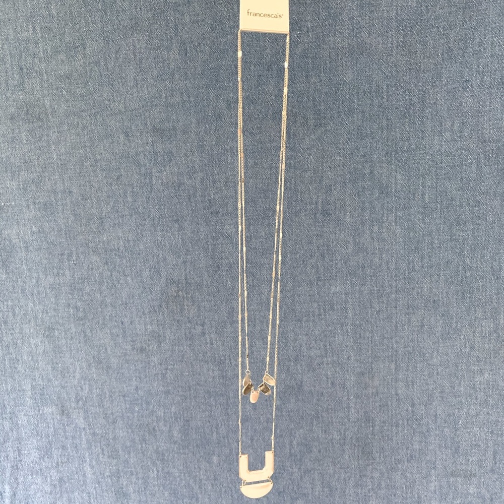 Francesca’s double tier necklace